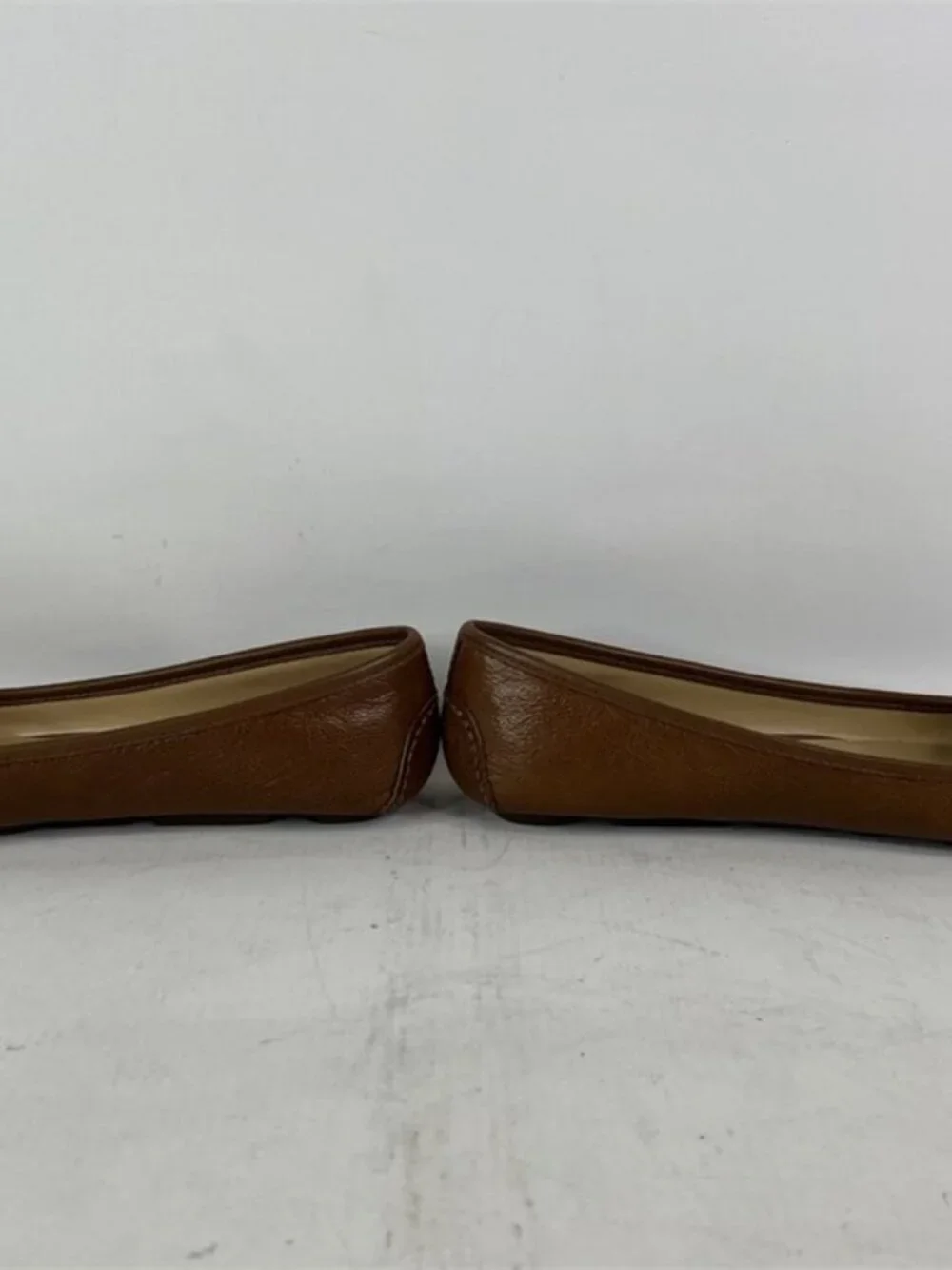 Michael Kors Women Fulton Studded Logo Moccasin Brown Shoes 7.5